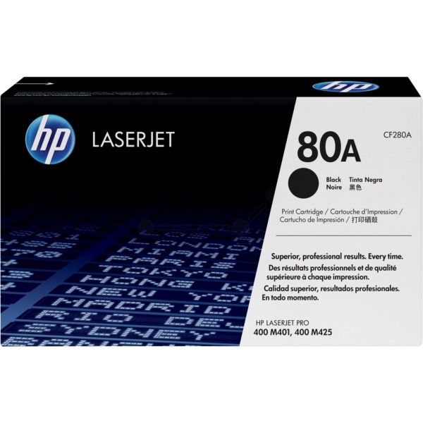 HP Toner CF280A | 80A | 80ABLACK schwarz