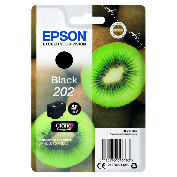 Epson Tinte C13T02E14010 | T02E14010 | T02E1 | 202 schwarz