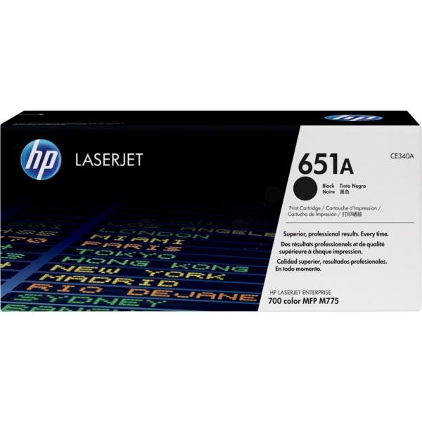 HP Toner CE340A | 651A | 651ABLACK schwarz