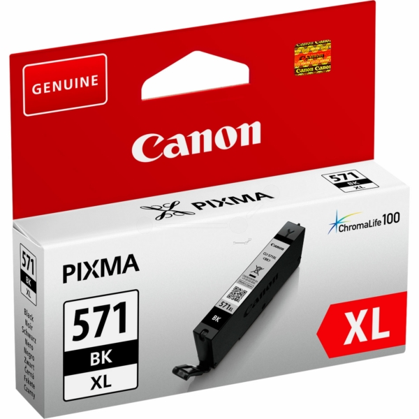 Canon Tinte 0331C001 | CLI-571BKXL | CLI-571XLBK | CLI571BKXL | CLI571XLBK schwarz