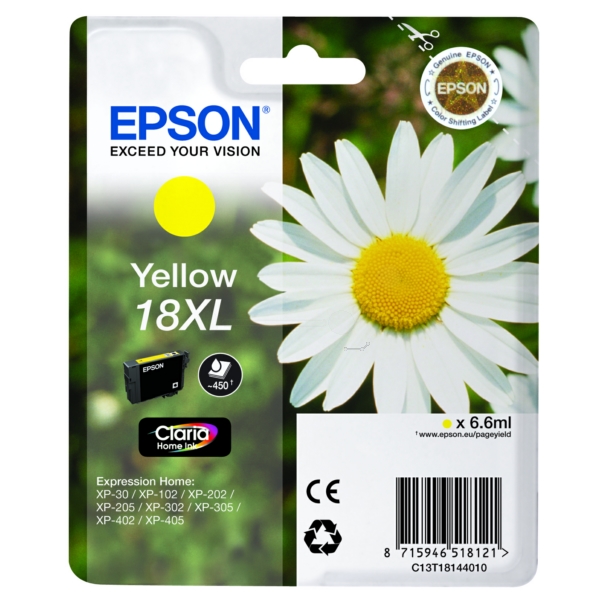 Epson Tinte C13T18144010 | 18XL | T18144010 | T1814 yellow