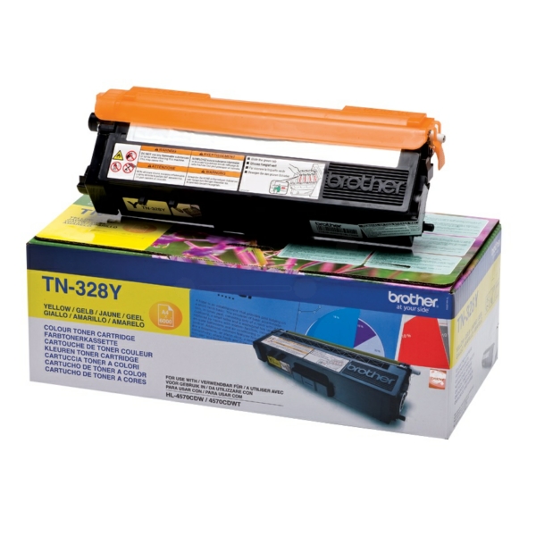 Brother Toner TN-328 | TN328 | TN-328Y | TN328Y yellow